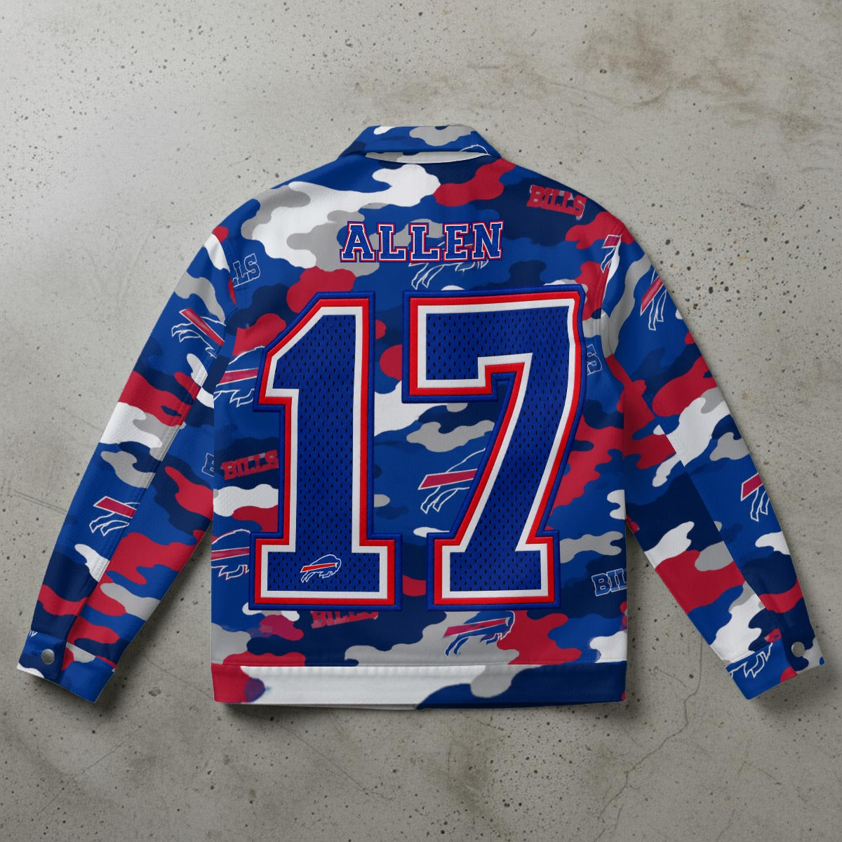 Bills Mafia All-Over Print Collared Jacket