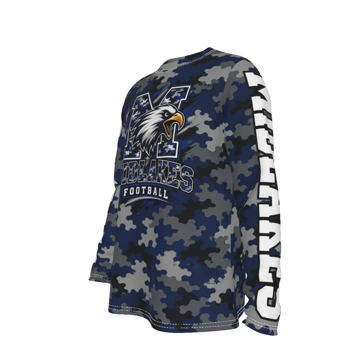 Midlakes Football All-Over Print Long Sleeve T-Shirt