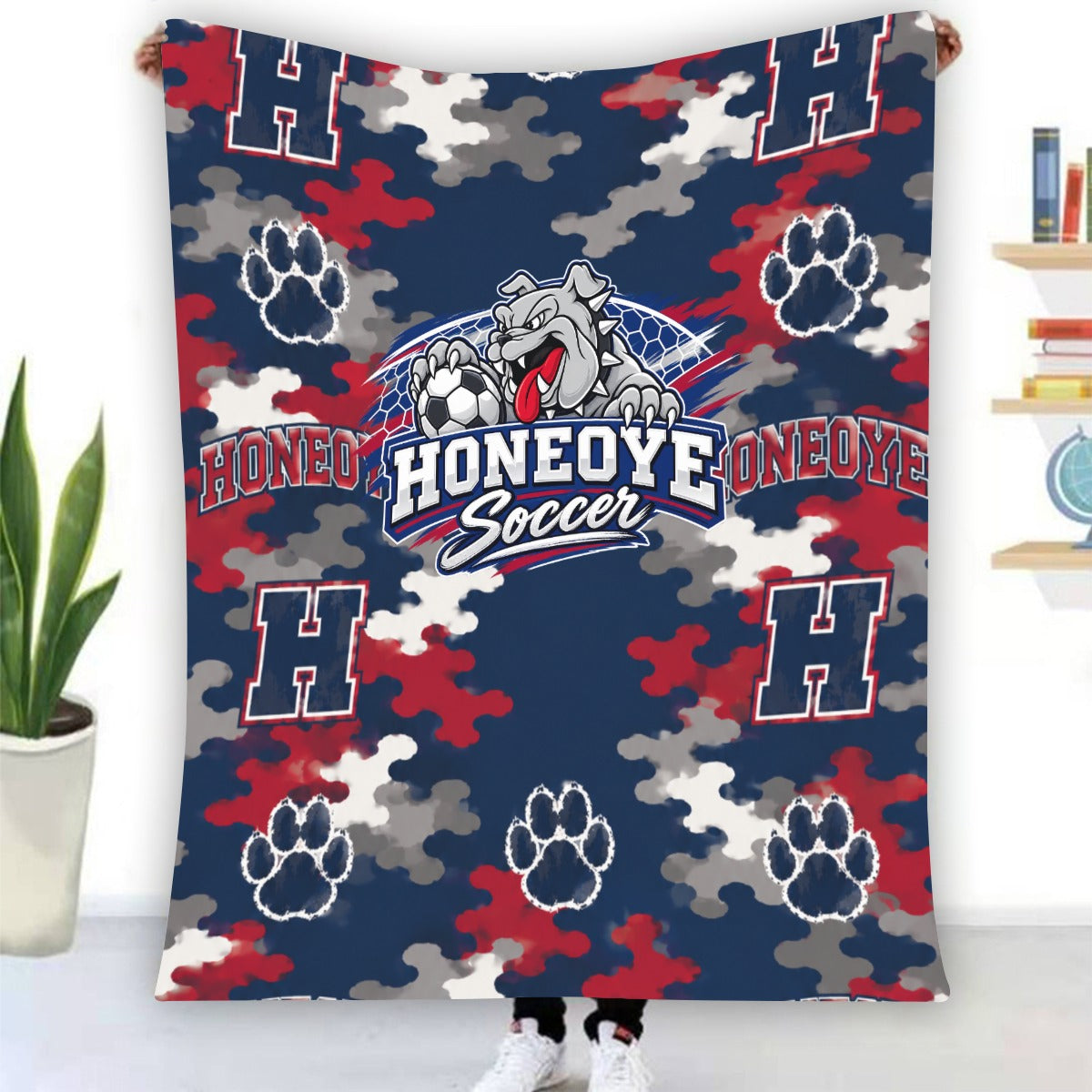 Honeoye Single-Side Printing Flannel Blanket