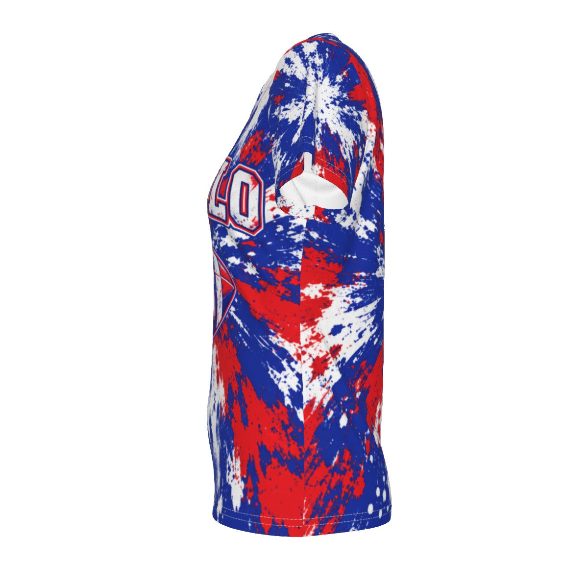 Women's Bills Mafia Vibrant Print V-Neck Tee