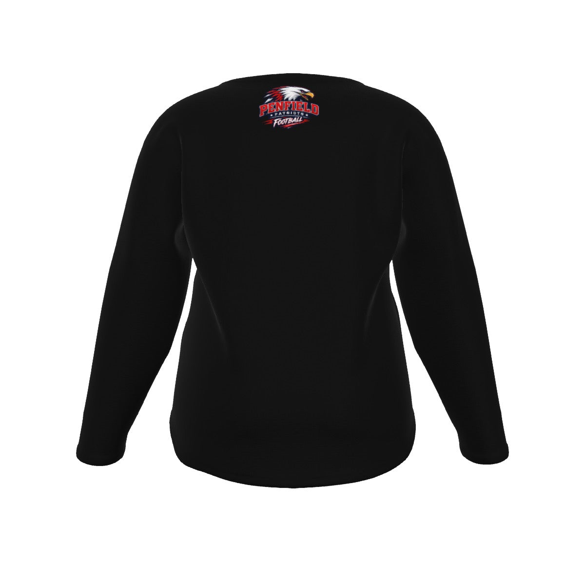 Penfield Football Mom Women's V-Neck T-Shirt With Curved Hem (Plus Size)