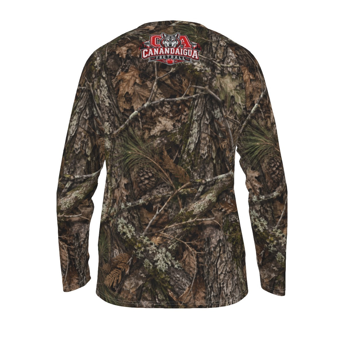 Real Tree Canandaigua Football Men's Long Sleeve Raglan T-Shirt