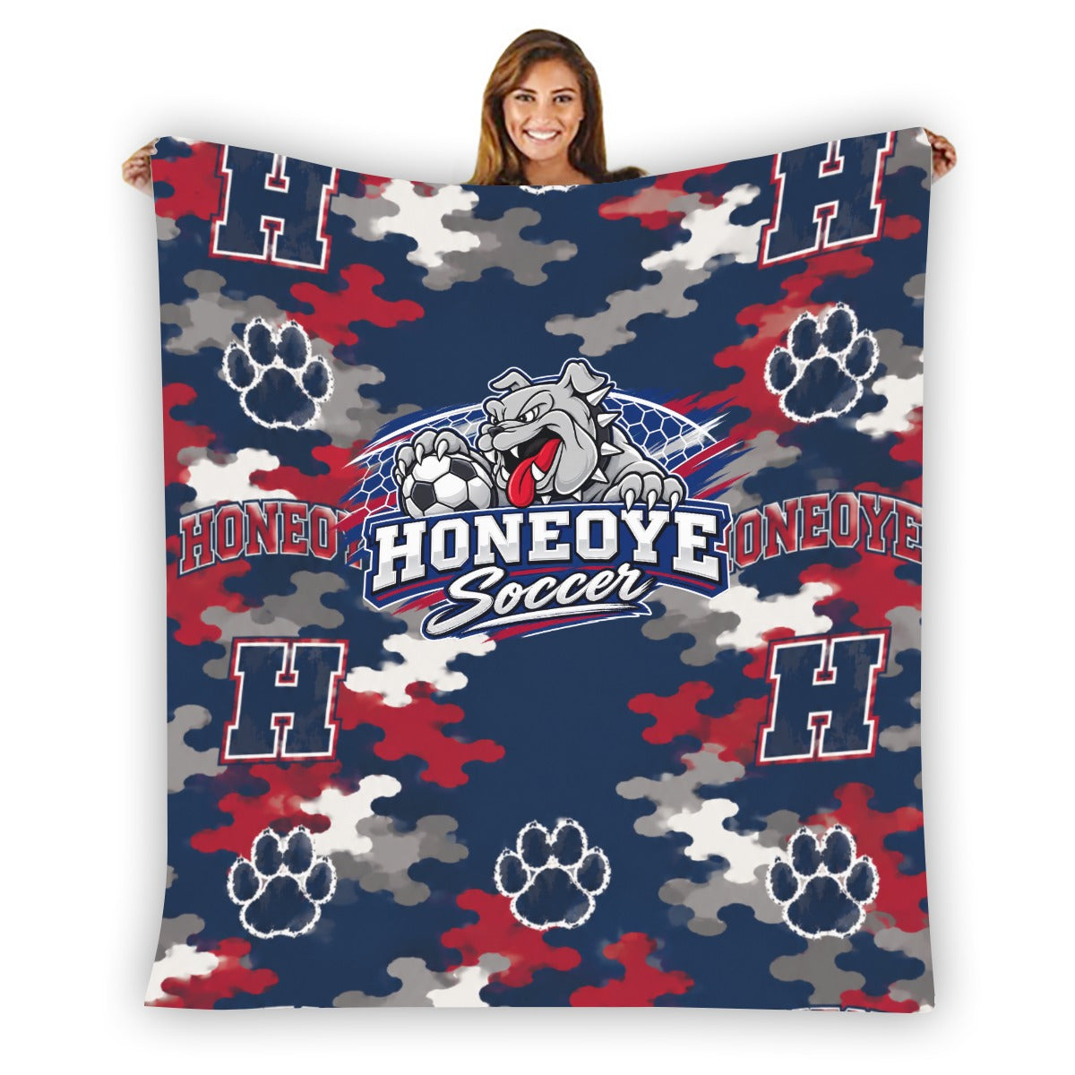 Honeoye Single-Side Printing Flannel Blanket