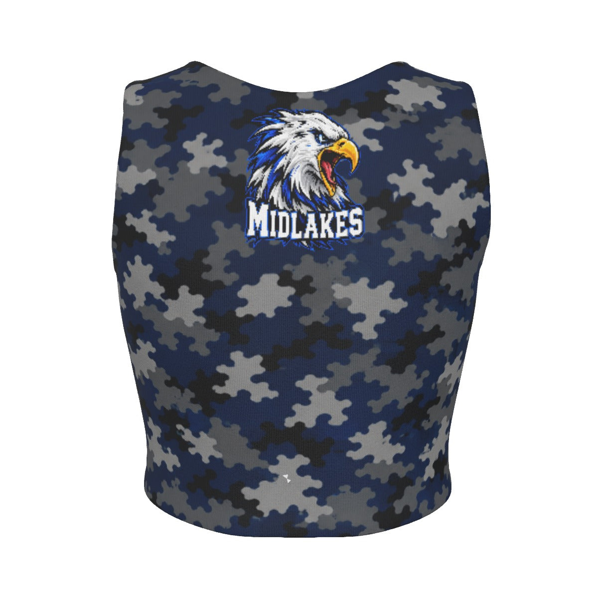 Midlakes Cheer All-Over Print Women's Sport Crop Tank Top