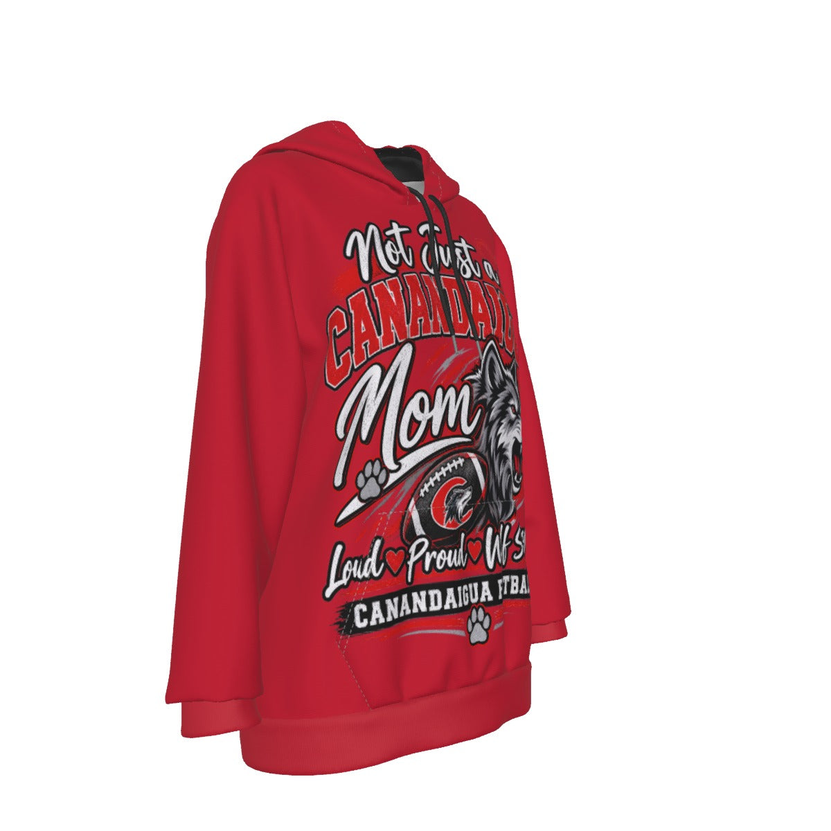 Canandaigua Football Mom All-Over Print Women's Heavy Fleece Hoodie