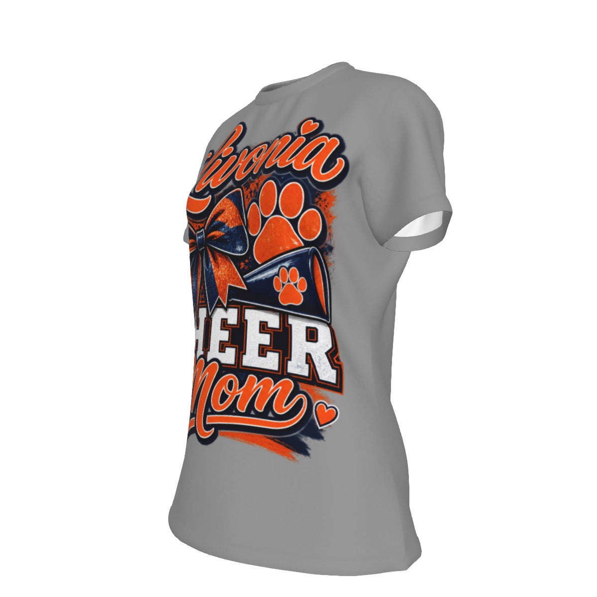 Livonia Cheer Mom Women's Round Neck T-Shirt