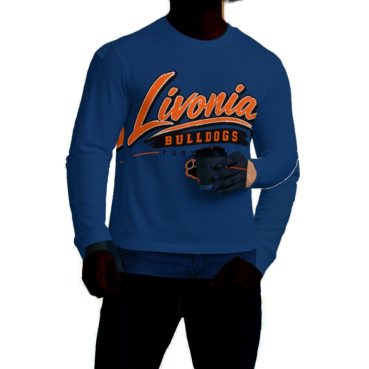 Classic Livonia Football Men's Long Sleeve T-Shirt