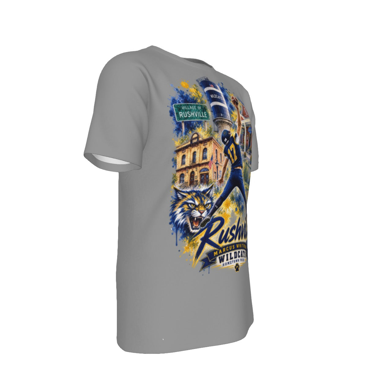 "Hometown Series" Marcus Whitman Men's O-Neck T-Shirt | 190GSM Cotton