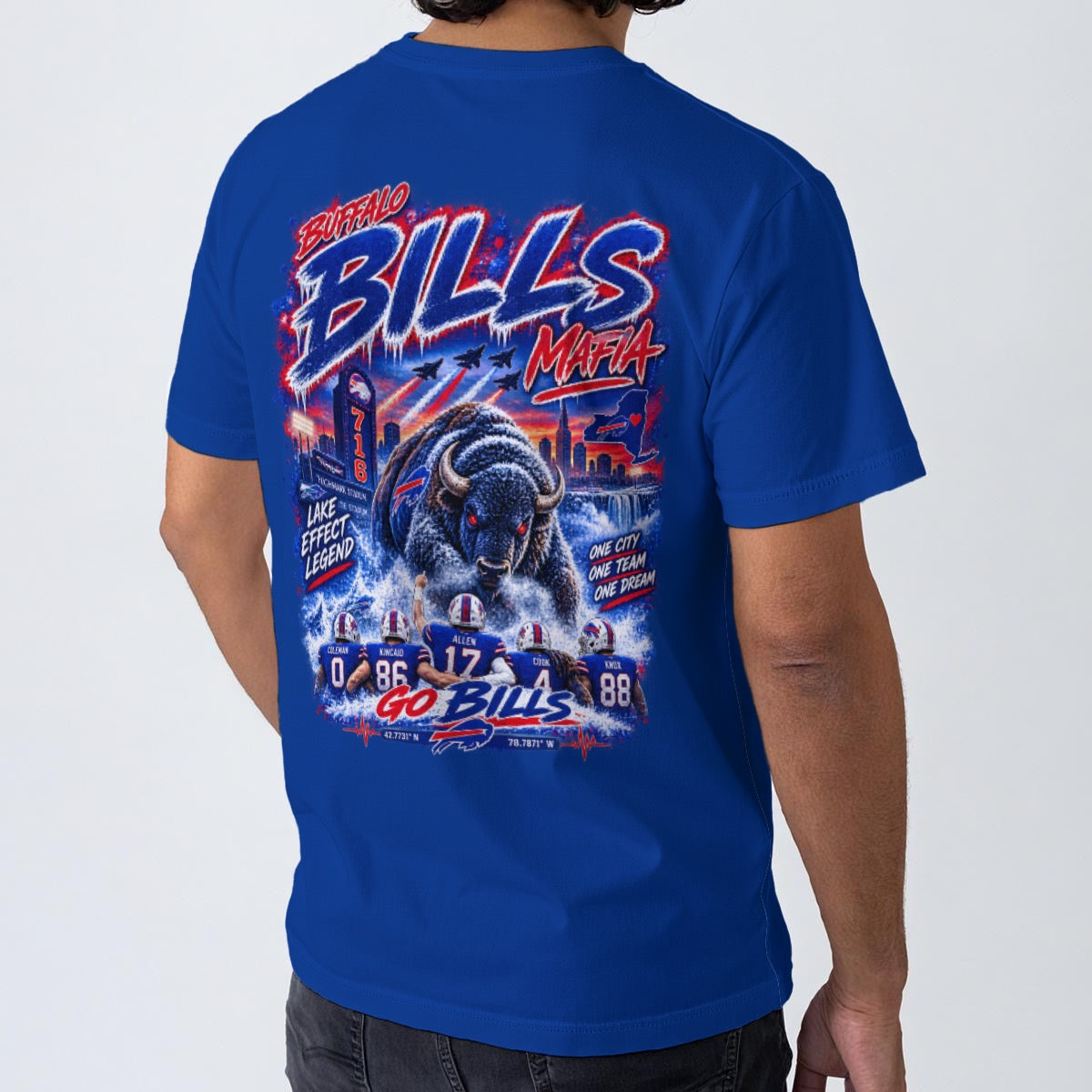 Bills Mafia Men's O-Neck T-Shirt | 190GSM Cotton