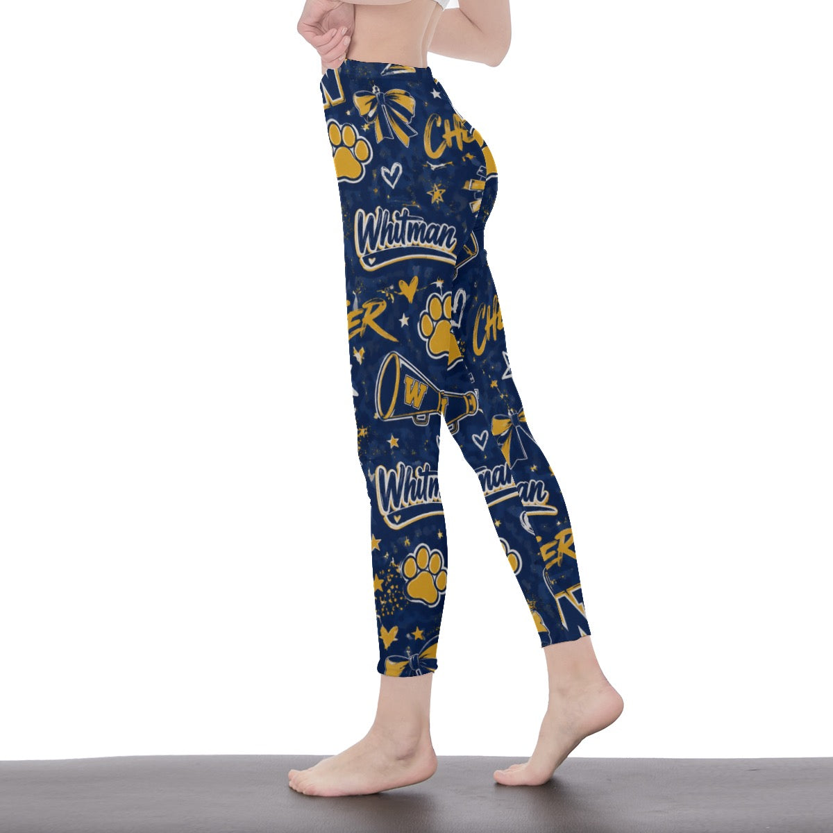 Marcus Whitman cheer All-Over Print Casual Leggings