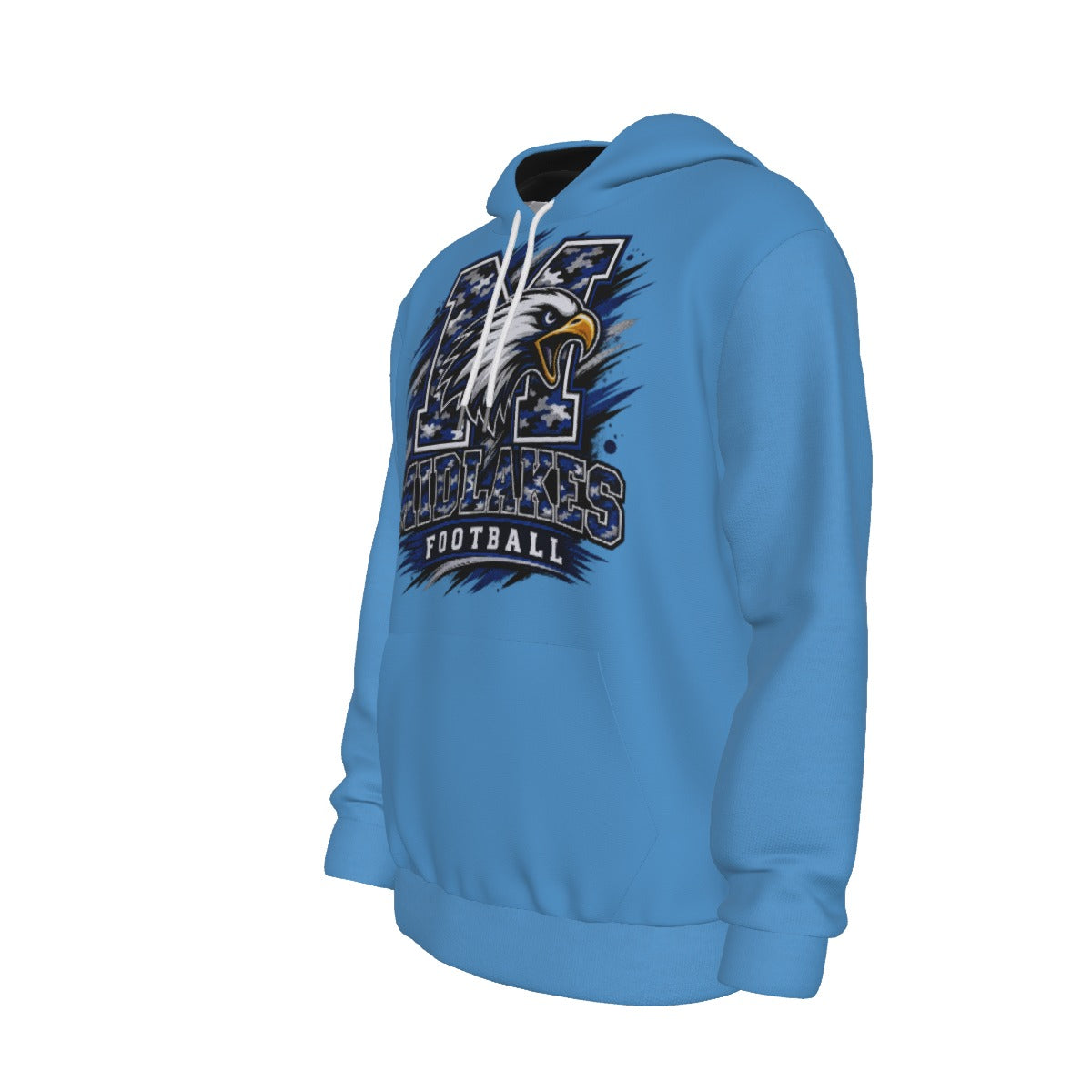 Midlakes All-Over Print Men's Thicken Pullover Hoodie