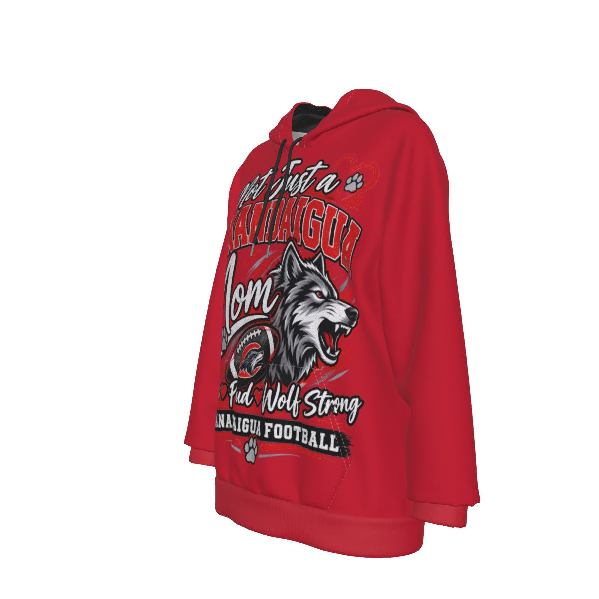 Canandaigua Football Mom All-Over Print Women's Heavy Fleece Hoodie