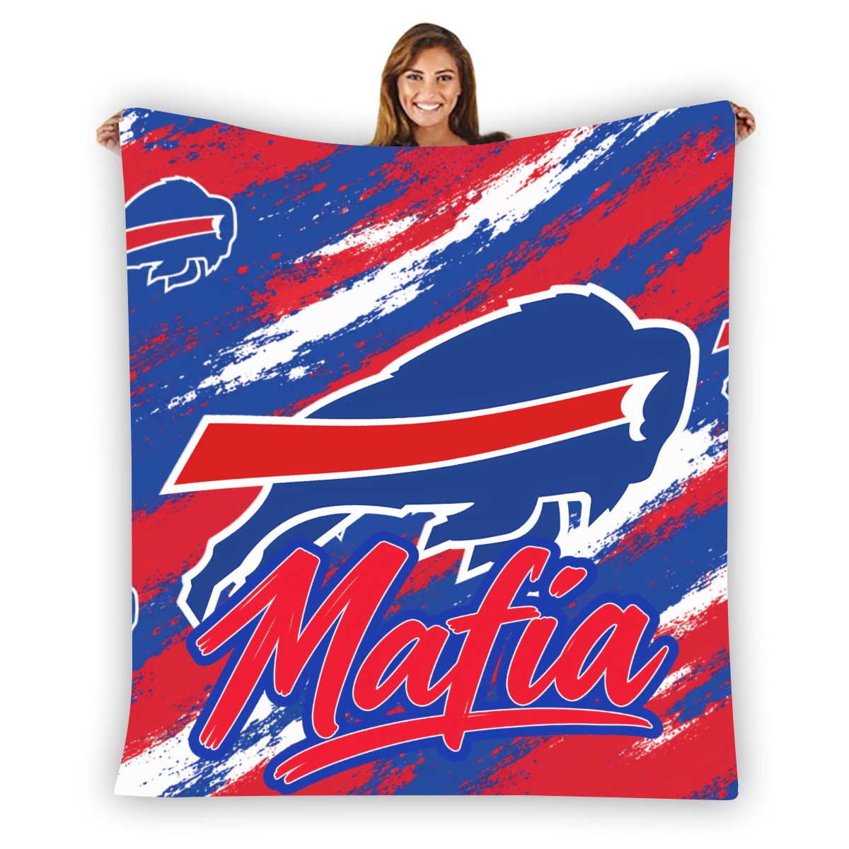 Bills Mafia Single-Side Printing Flannel Blanket