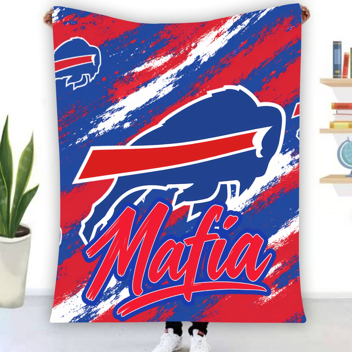 Bills Mafia Single-Side Printing Flannel Blanket