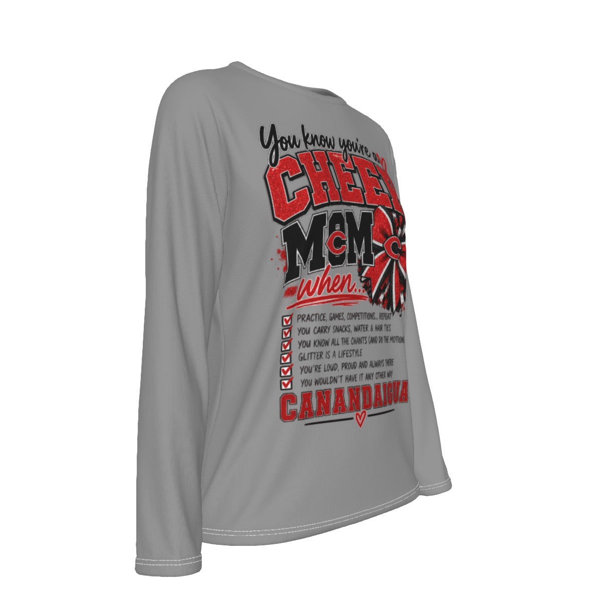 You Know you're A Cheer Mom Women's Oversized T-shirt | 190GSM Cotton