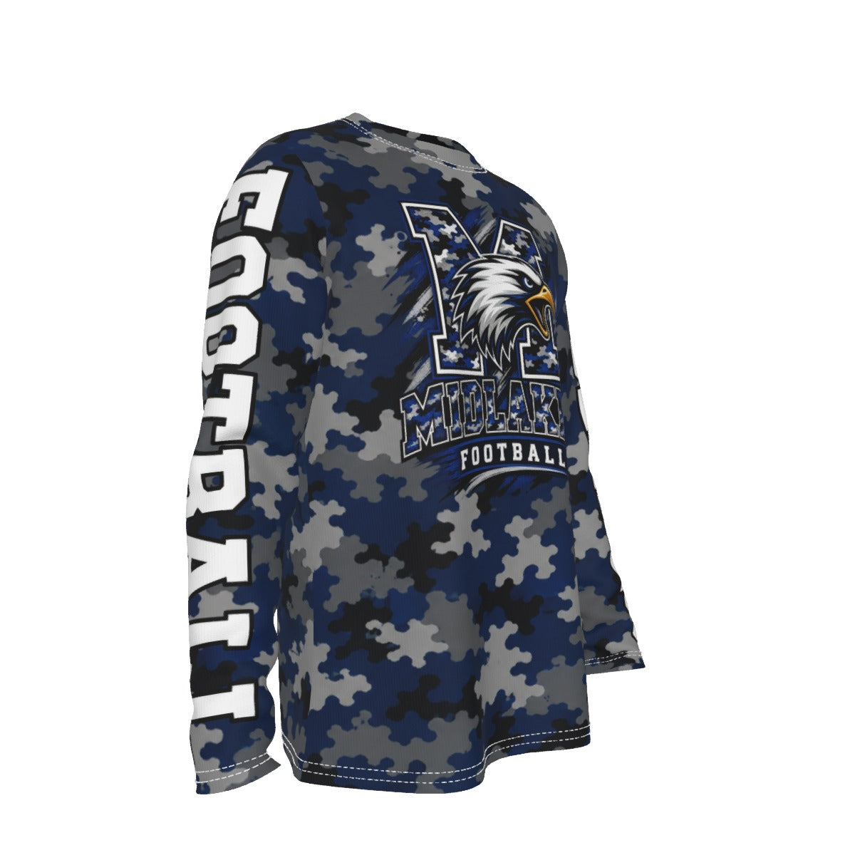 Midlakes Football All-Over Print Long Sleeve T-Shirt