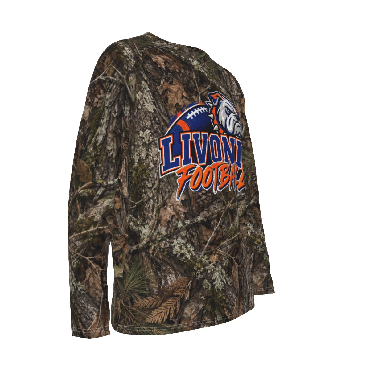 Real Tree Livonia Football Men's Long Sleeve T-shirt With Raglan Sleeve