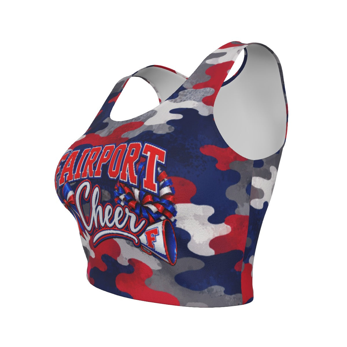 Fairport Cheer Women's Sport Crop Tank Top