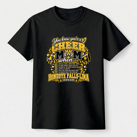 Honeoye Falls Lima Cheer Mom Shirt – Cougar Pride