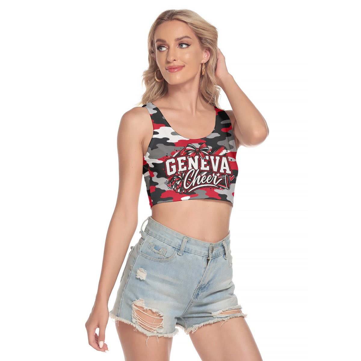Geneva Cheer Women's Sport Crop Tank Top