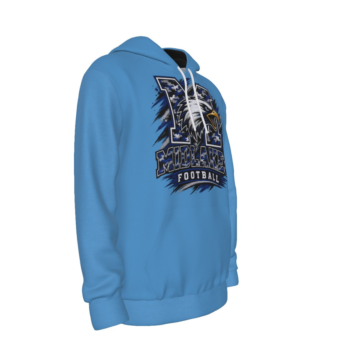 Midlakes All-Over Print Men's Thicken Pullover Hoodie
