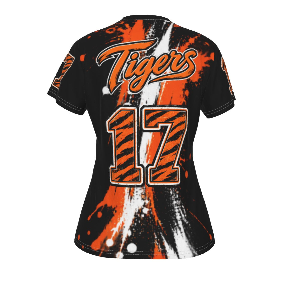Waterloo Tigers Football Mom V-Neck T-Shirt
