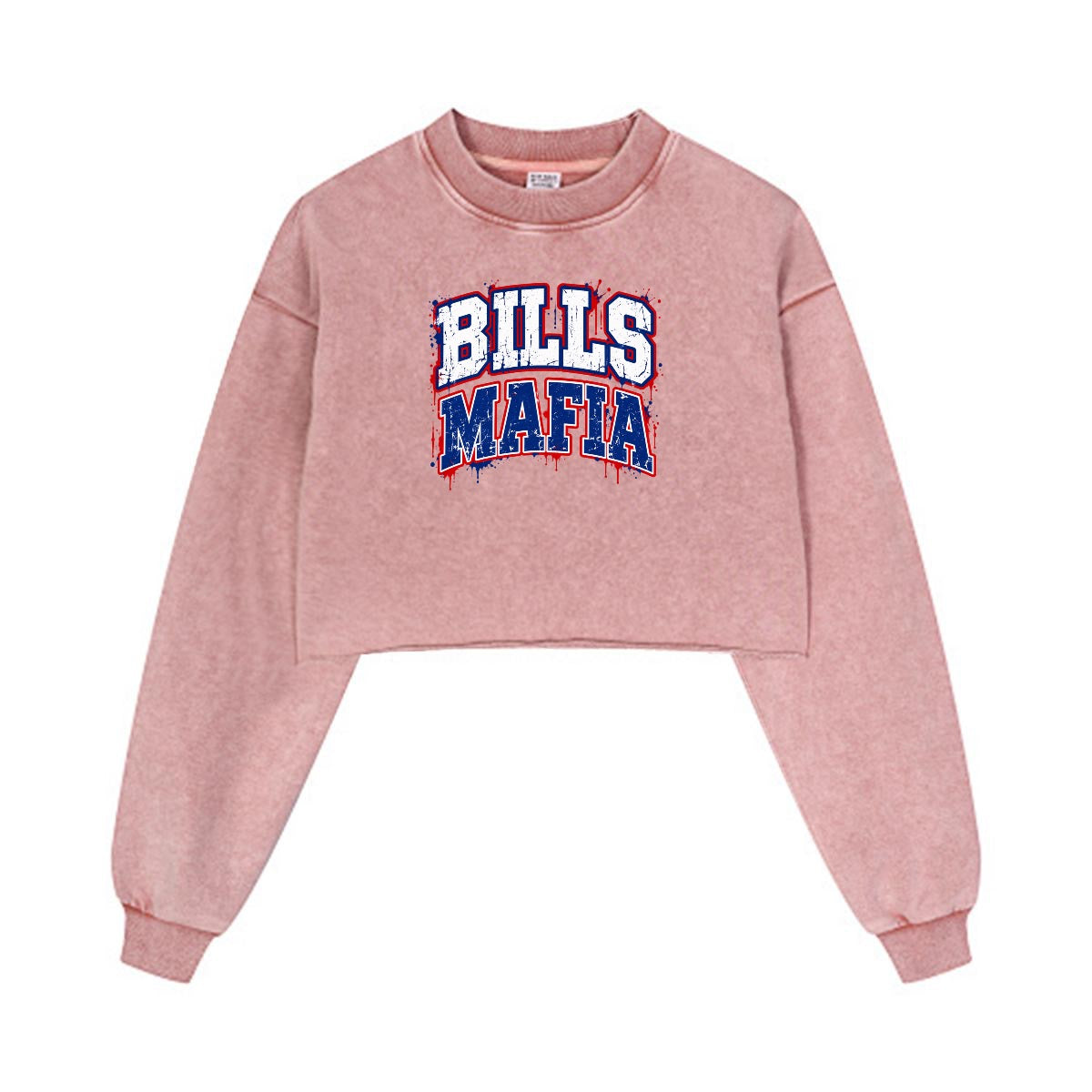 Women’s Cropped Distressed Sweatshirt|380GSM Cotton DTG