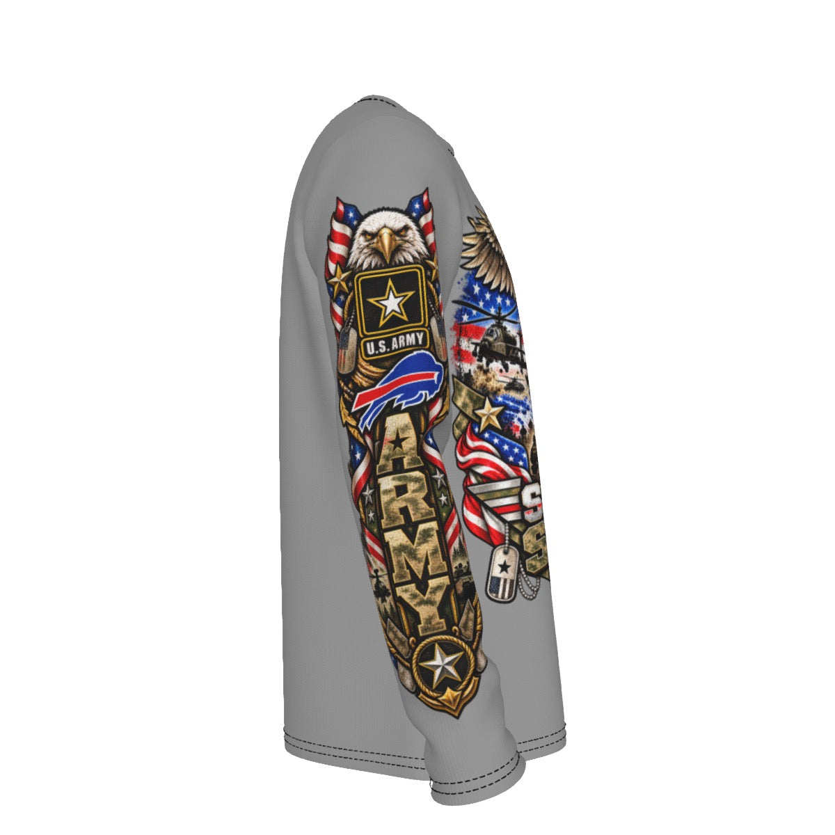 Bills-Themed Salute to Service Long Sleeve T-Shirt – U.S. Army