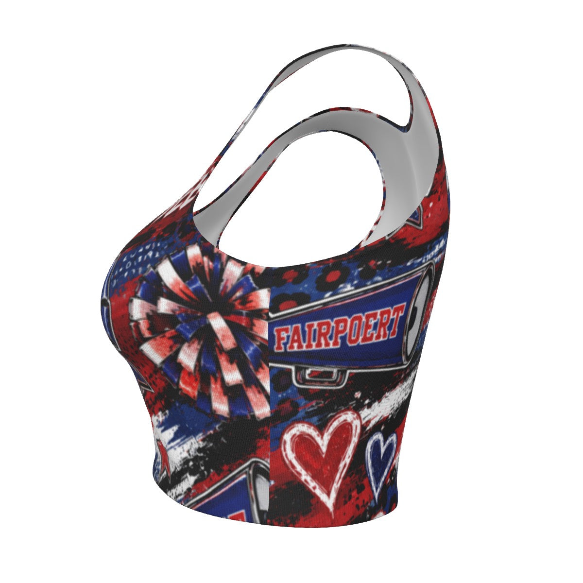 Fairport Cheer Women's Sport Crop Tank Top