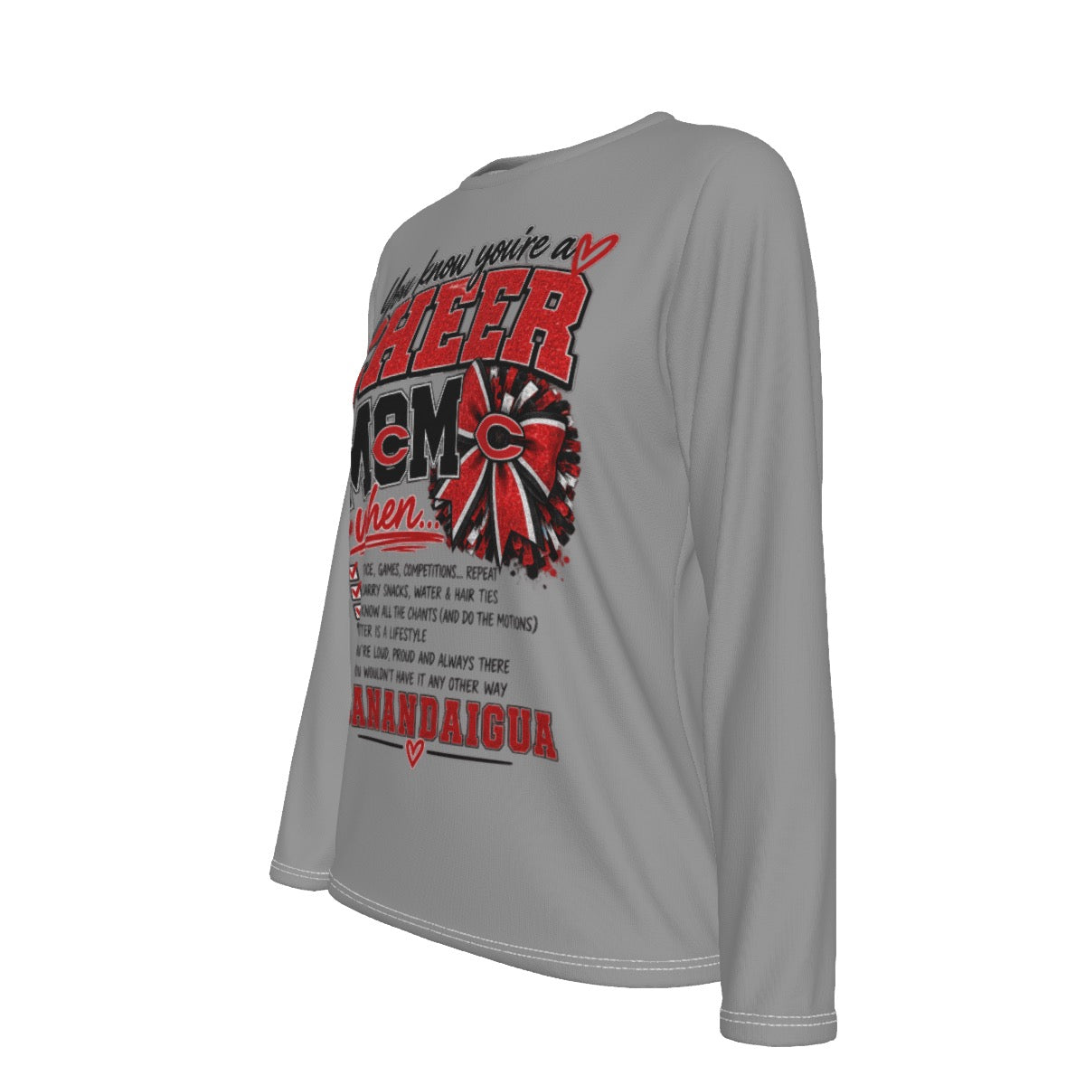 You Know you're A Cheer Mom Women's Oversized T-shirt | 190GSM Cotton
