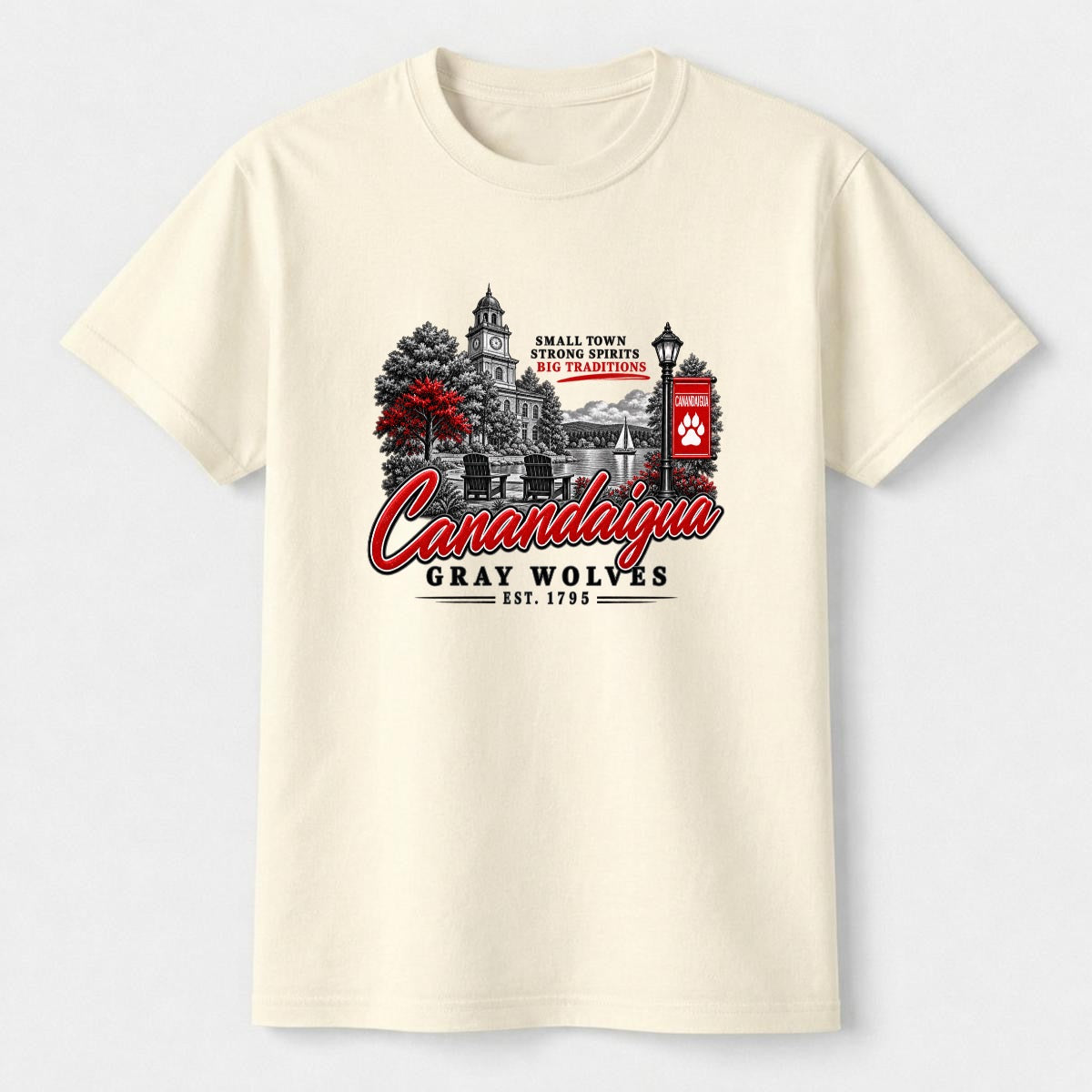 Canandaigua Academy Women's T-Shirt | Comfort Colors C1717 | Double DTG