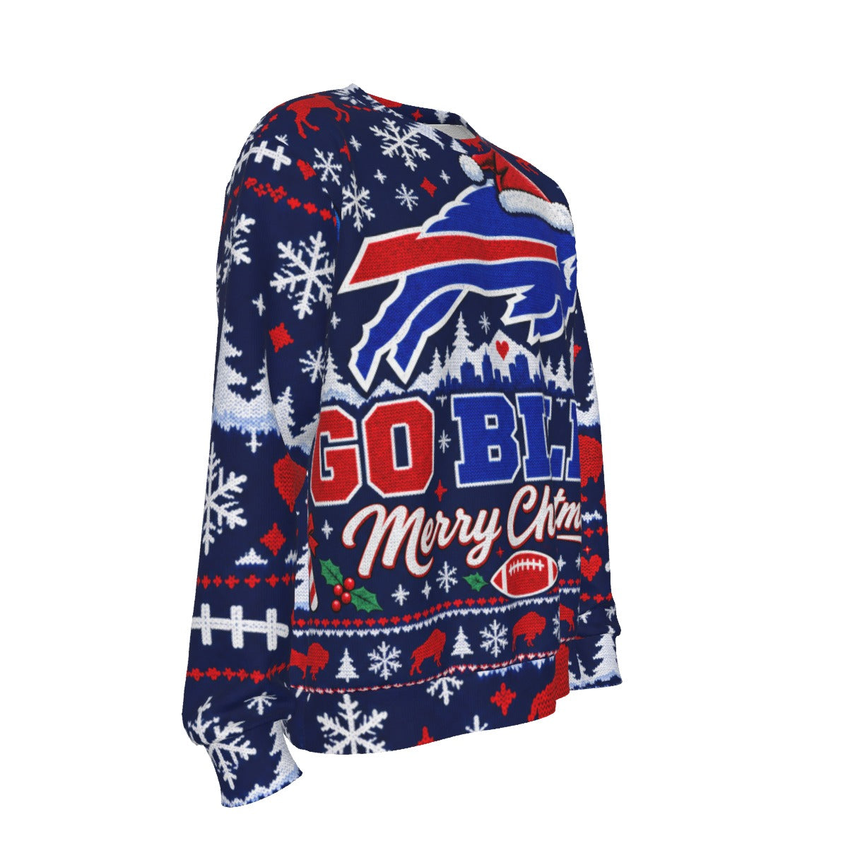Bills Mafia-Inspired Men's Ugly Christmas Sweater