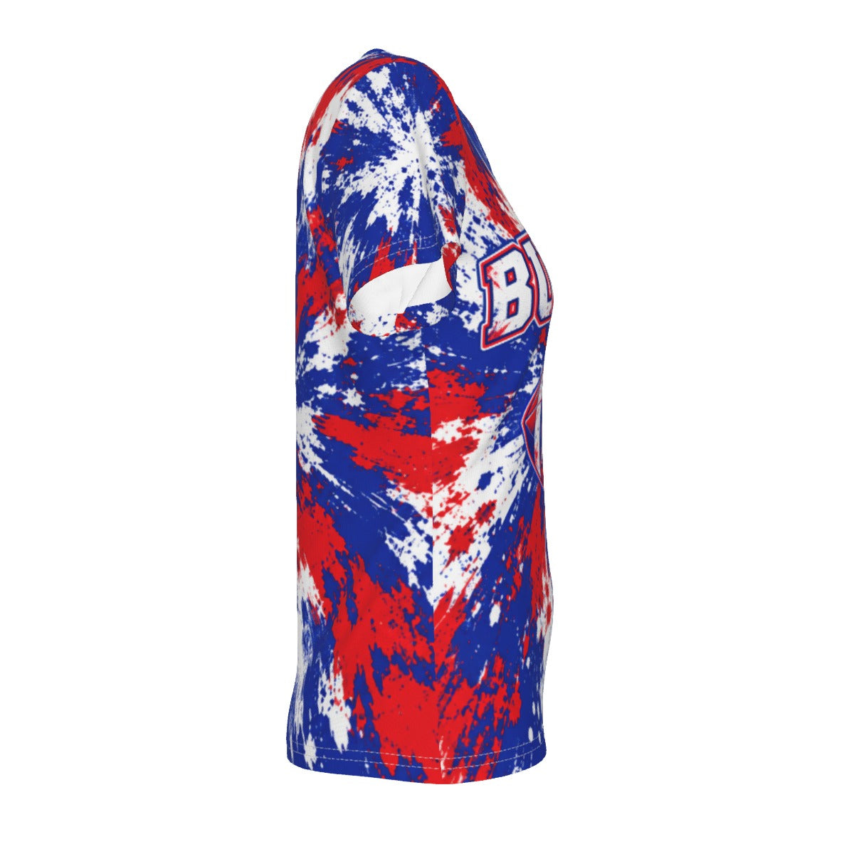 Women's Bills Mafia Vibrant Print V-Neck Tee