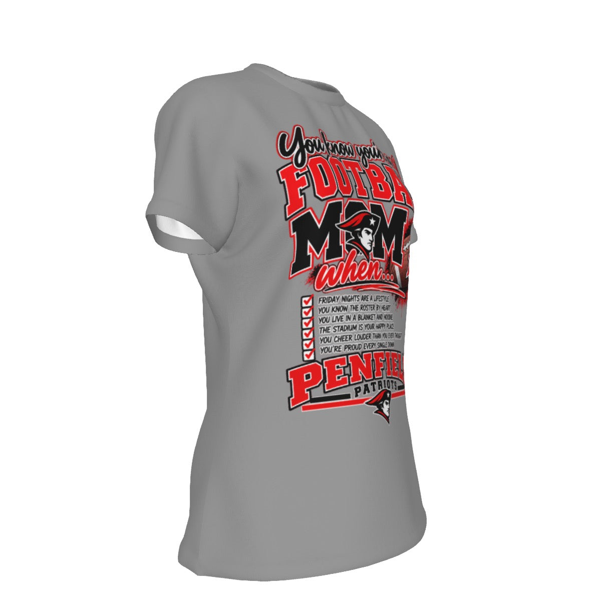 Penfield You Know You're A Football Mom Women's Round Neck T-Shirt | 190GSM Cotton