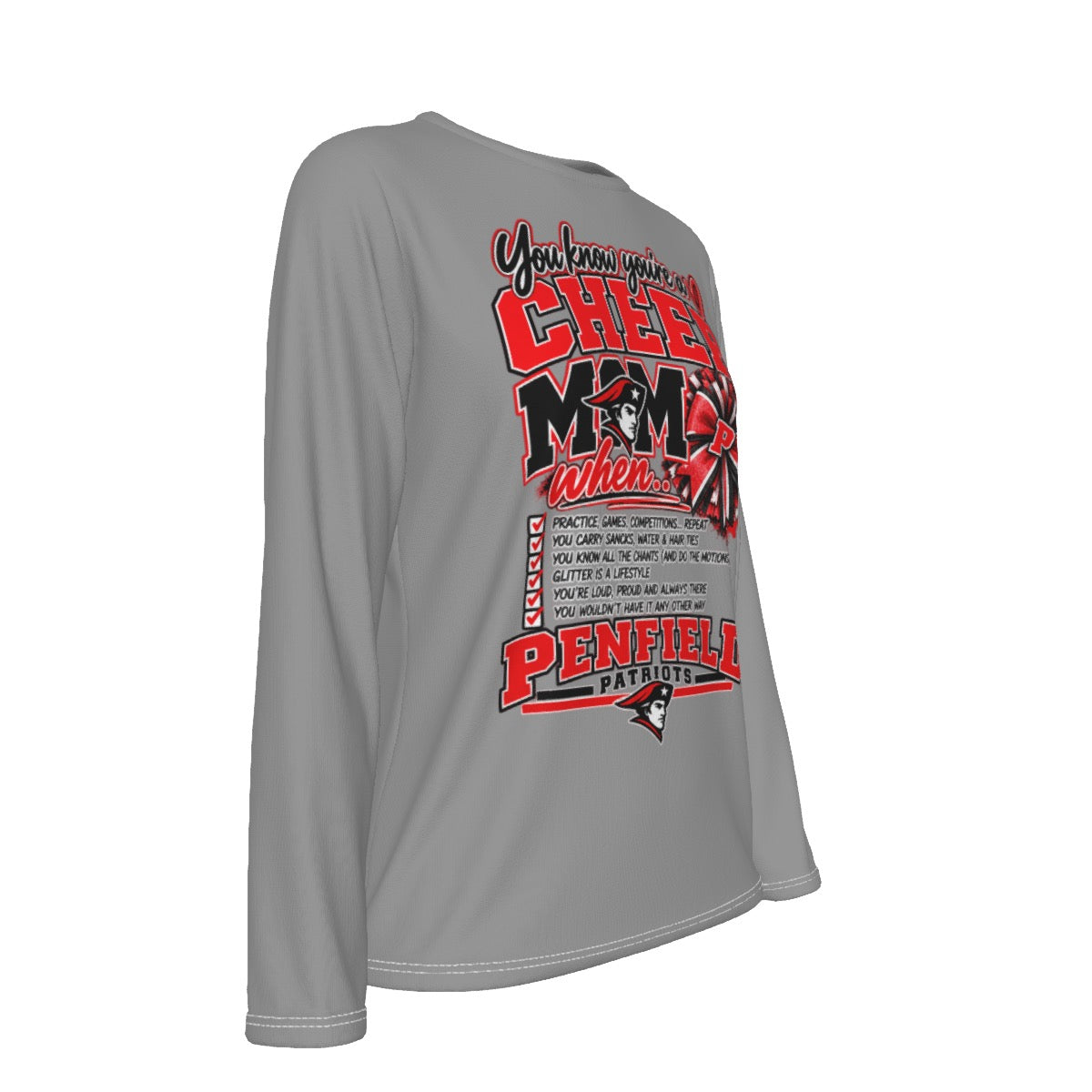 Penfield You Know You're A Cheer Mom Women's Oversized T-shirt | 190GSM Cotton