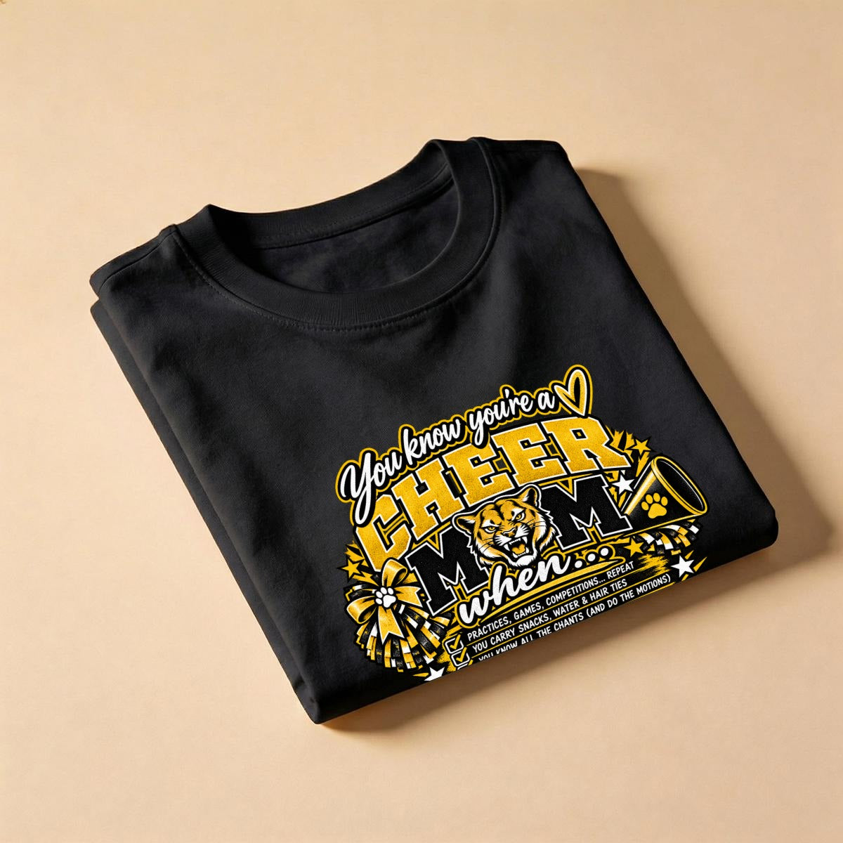 Honeoye Falls Lima Cheer Mom Shirt – Cougar Pride
