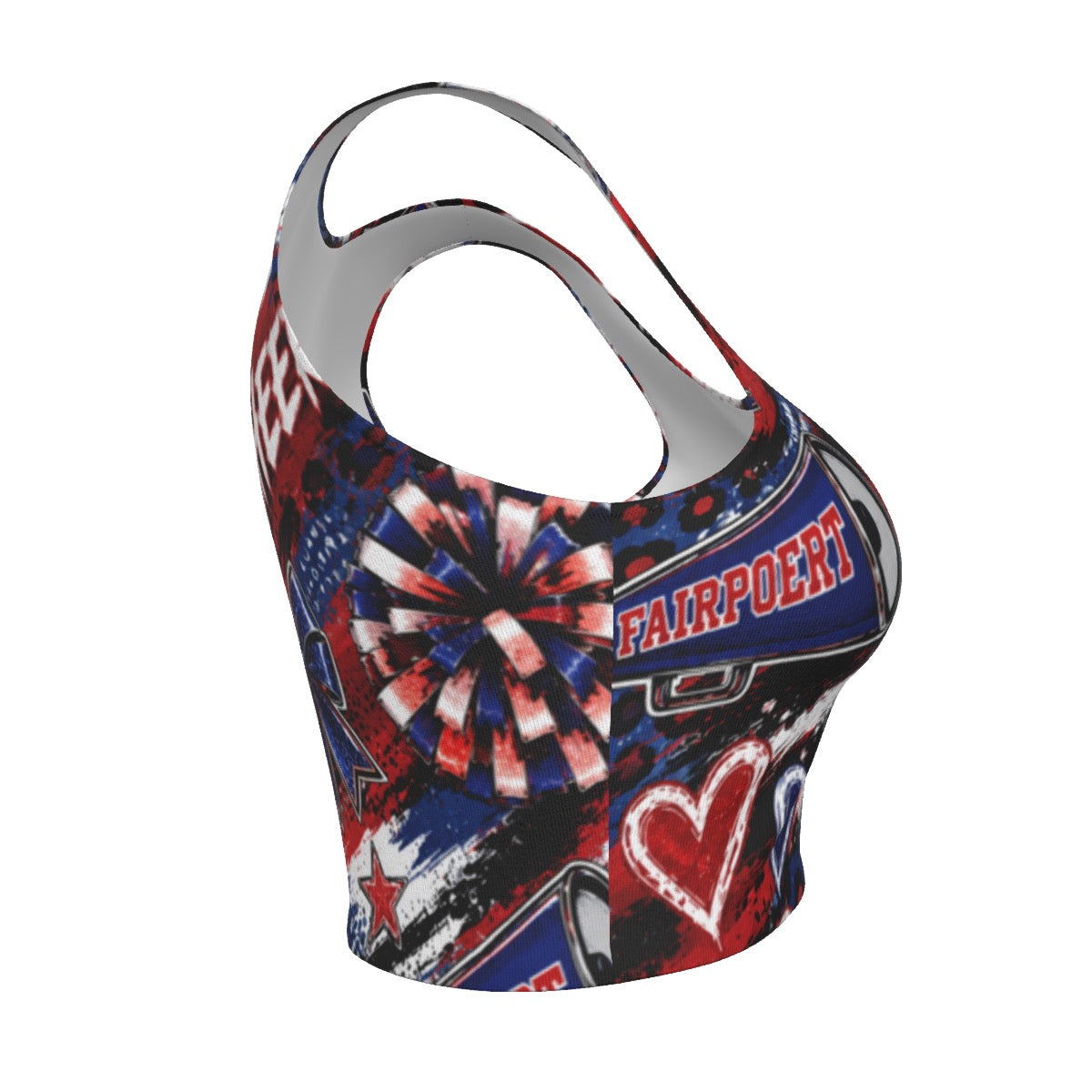 Fairport Cheer Women's Sport Crop Tank Top