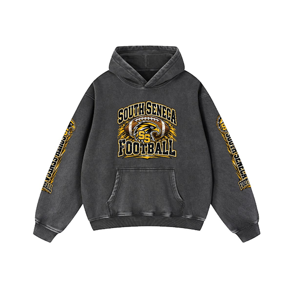 Custom South Seneca Football Heavyweight Hoodie