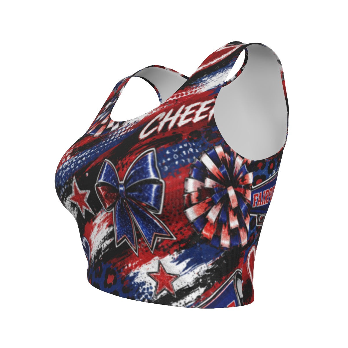 Fairport Cheer Women's Sport Crop Tank Top
