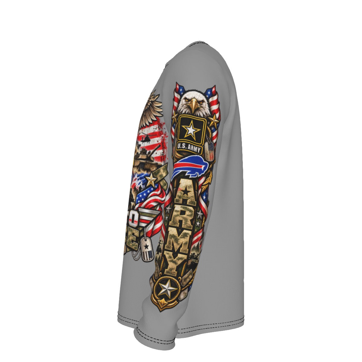 Bills-Themed Salute to Service Long Sleeve T-Shirt – U.S. Army