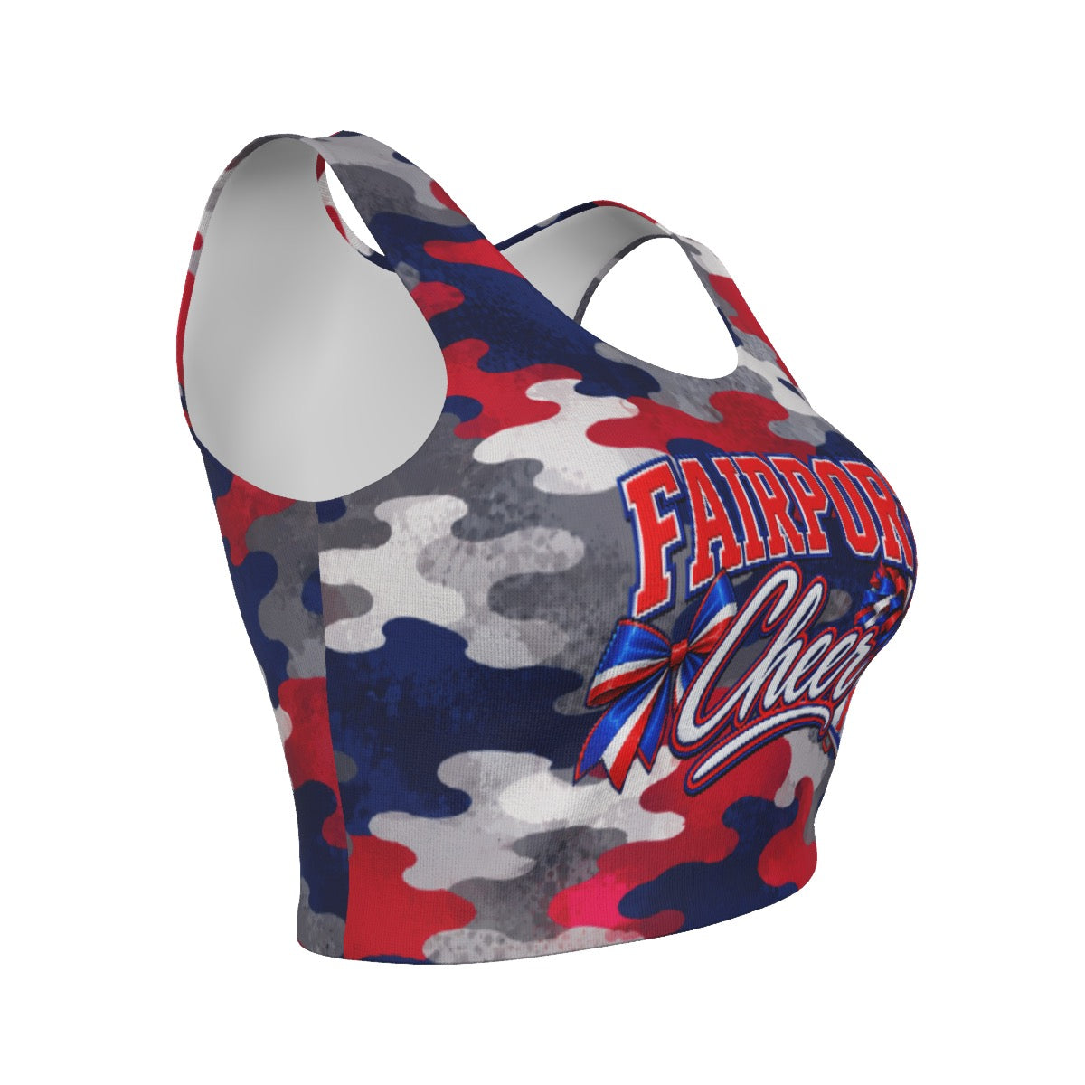 Fairport Cheer Women's Sport Crop Tank Top