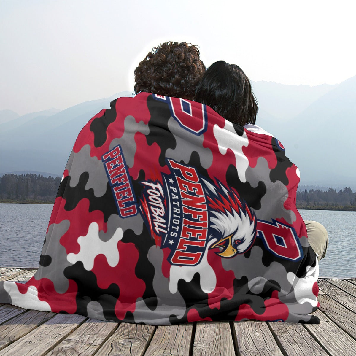 Penfield Football Single-Side Printing Flannel Blanket
