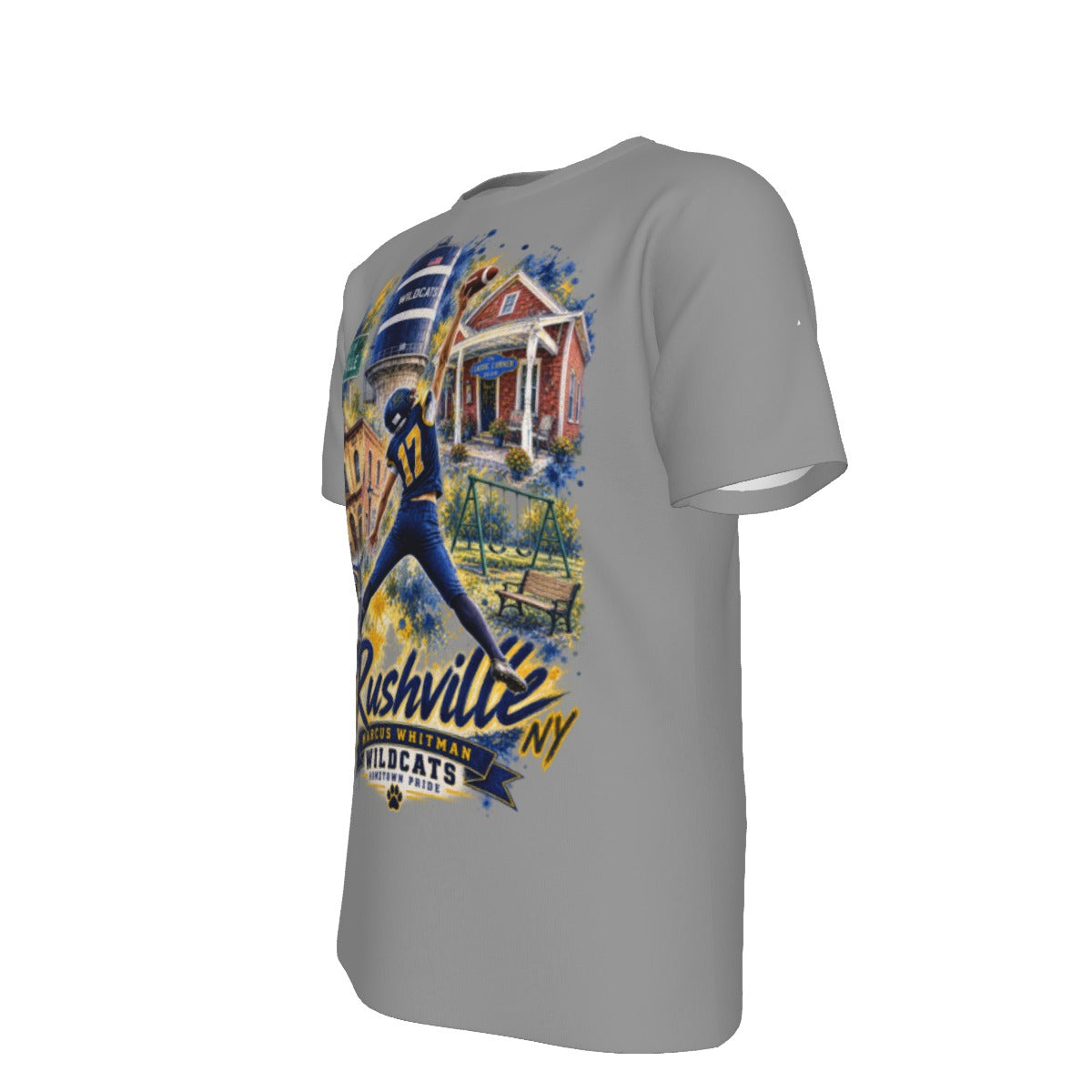 "Hometown Series" Marcus Whitman Men's O-Neck T-Shirt | 190GSM Cotton