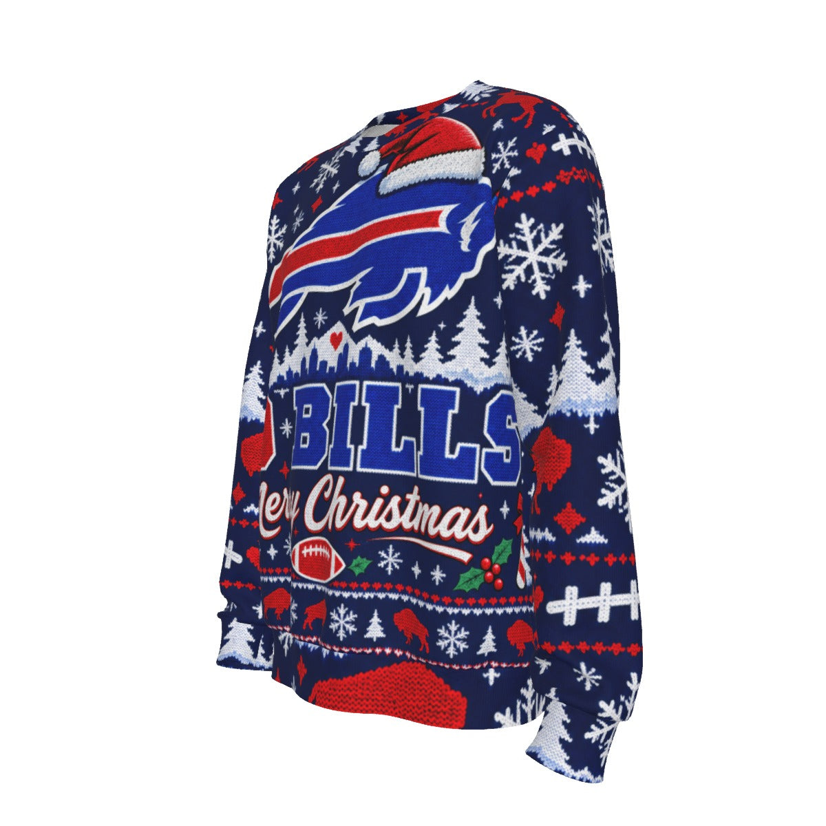 Bills Mafia-Inspired Men's Ugly Christmas Sweater