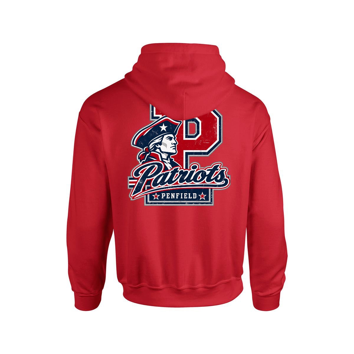 Penfield Men's Hoodie | Gildan 18500 | Double DTG | Red