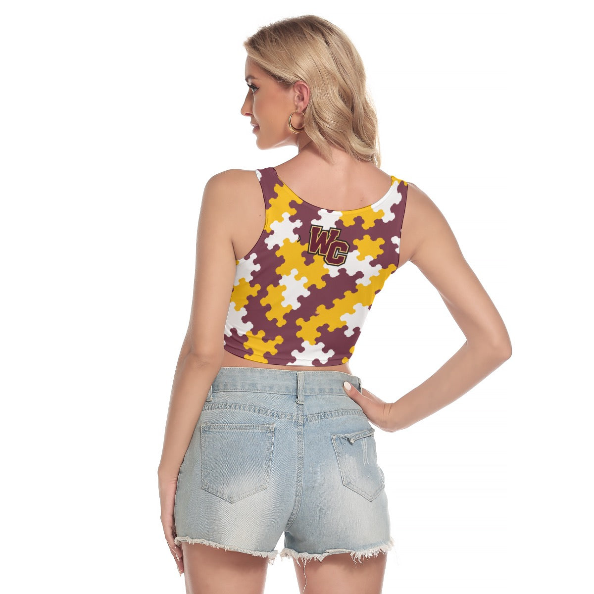 Wayland-Cohocton Women's Sport Crop Tank Top