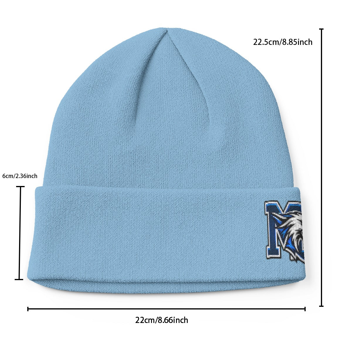 Midlakes Football Print Knitted Hat
