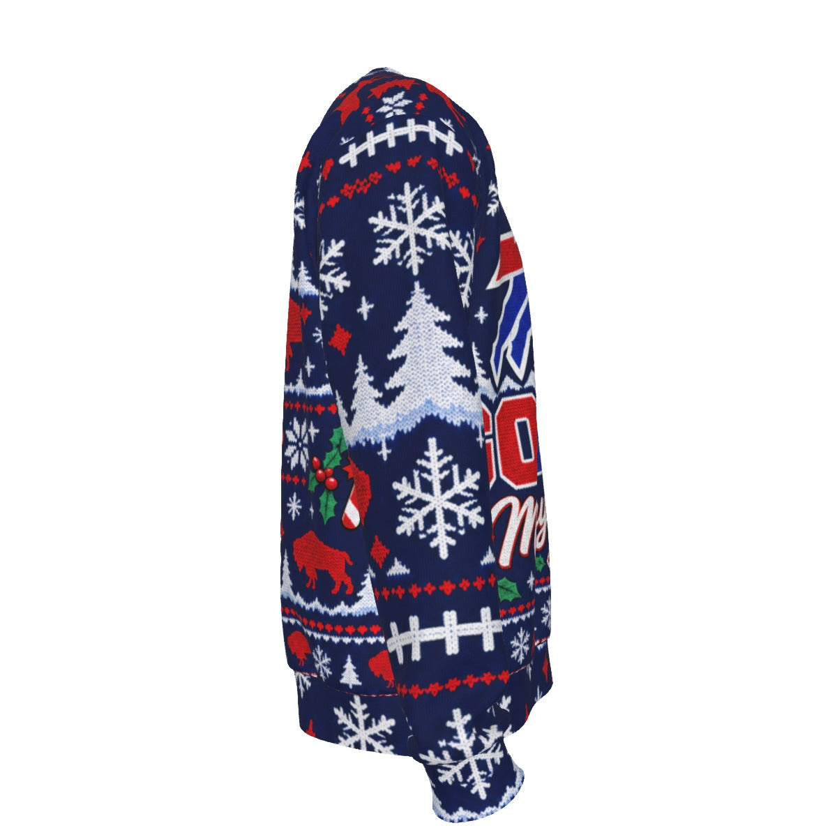 Bills Mafia-Inspired Men's Ugly Christmas Sweater