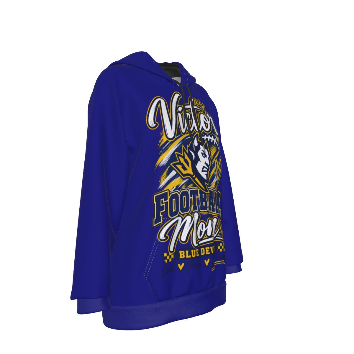 Victor Football Mom Women's Heavy Fleece Hoodie