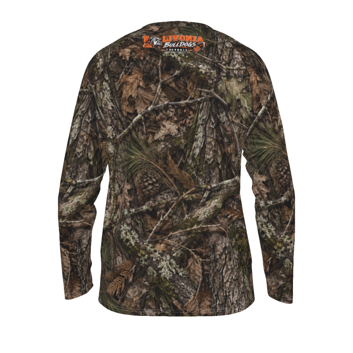 Real Tree Livonia Football Men's Long Sleeve T-shirt With Raglan Sleeve